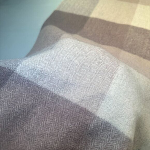 Wamsoft Wool Neck Scarf Fringe Shawl Wrap Plaid - Picture 5 of 12